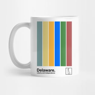 Delaware  // Original Minimalist Artwork Poster Design Mug